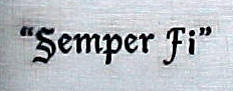 Titanium Etch Semper Fi